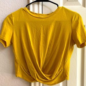 Zara Yellow crop top